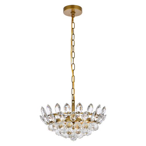 Elegant Pendant Light - Brass, L 16" (1104D16BR)