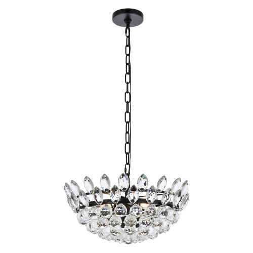 Elegant Pendant Light - Black, L 18" (1104D18BK)