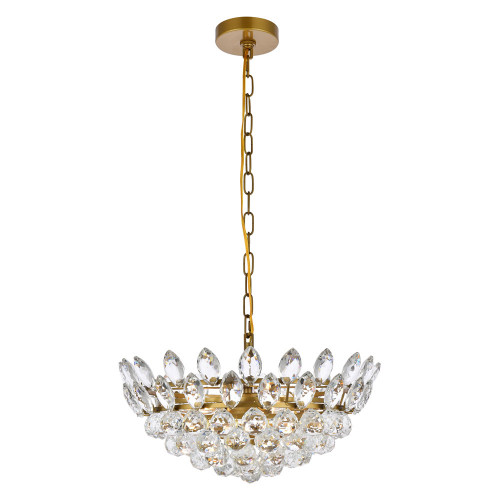 Elegant Pendant Light - Brass, L 18" (1104D18BR)