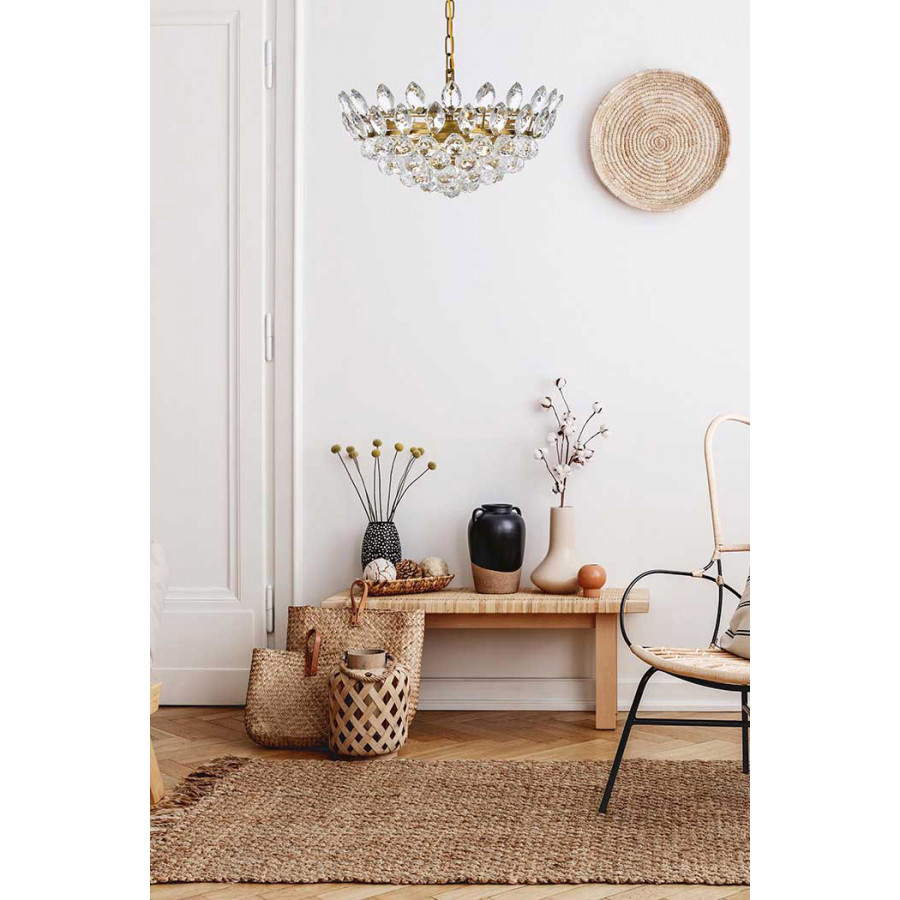 Elegant Pendant Light - Brass, L 18" (1104D18BR)