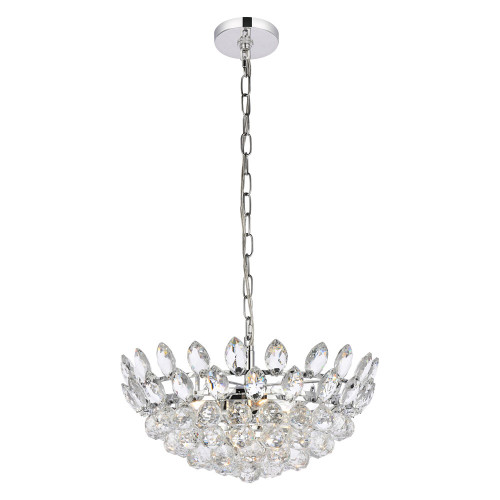 Elegant Pendant Light - Chrome, L 18" (1104D18C)