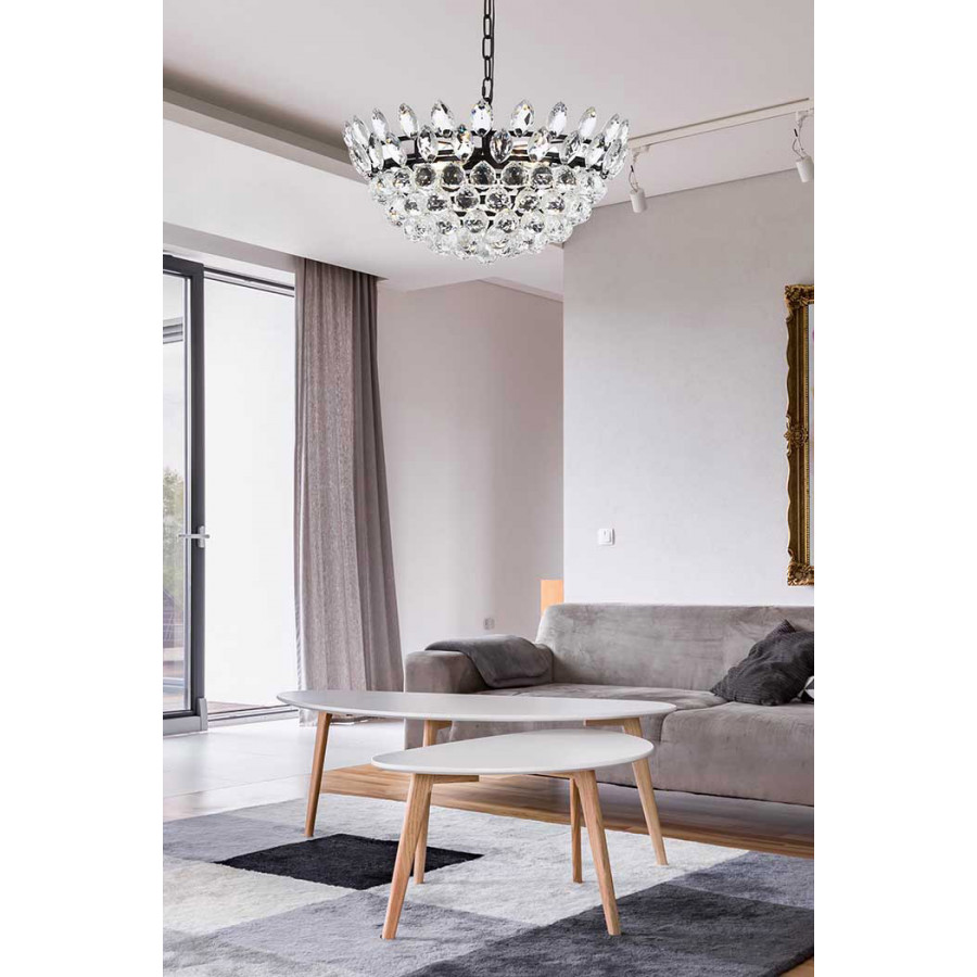 Elegant Pendant Light - Black, L 20" (1104D20BK)