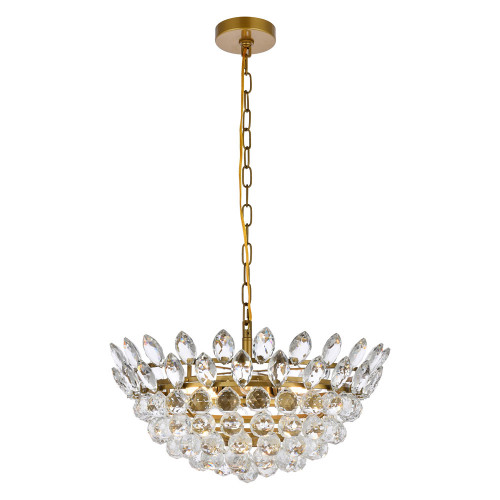 Elegant Pendant Light - Brass, L 20" (1104D20BR)