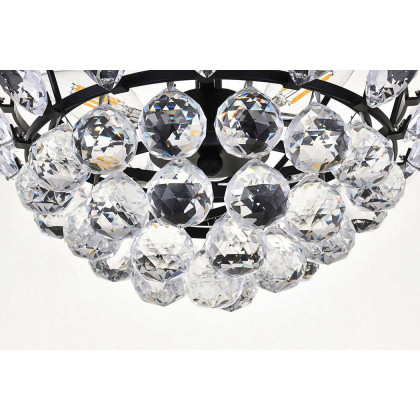 Elegant Flush Mount Light - Black, L 14" (1105F14BK)