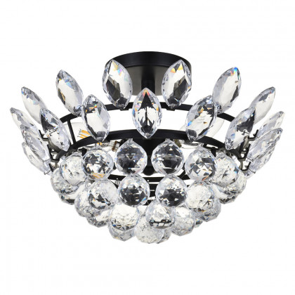 Elegant Flush Mount Light - Black, L 14" (1105F14BK)
