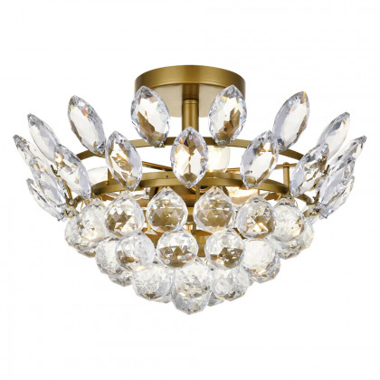 Elegant Flush Mount Light - Brass, L 14" (1105F14BR)