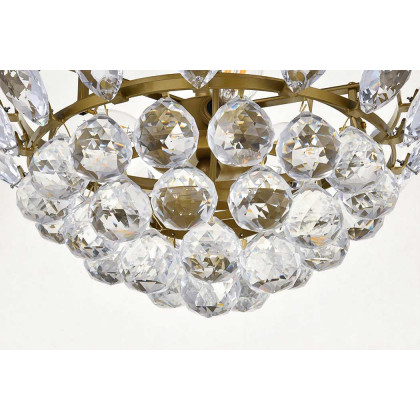 Elegant Flush Mount Light - Brass, L 14" (1105F14BR)