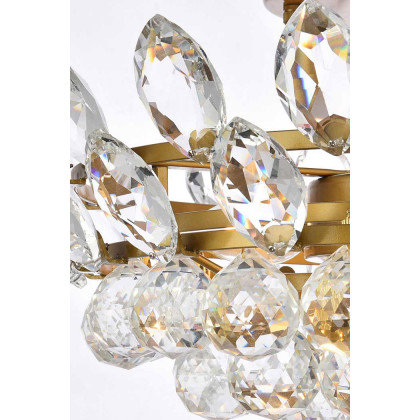 Elegant Flush Mount Light - Brass, L 14" (1105F14BR)