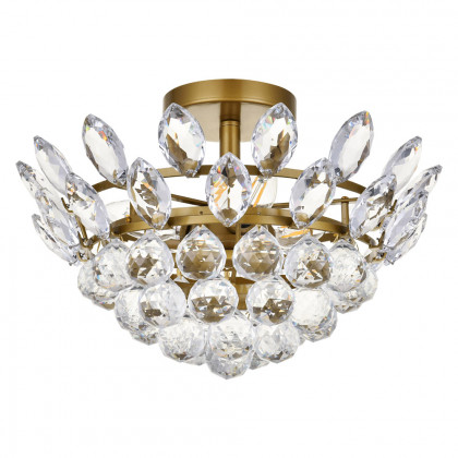 Elegant Flush Mount Light - Brass, L 14" (1105F14BR)