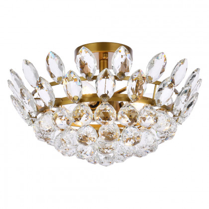 Elegant Flush Mount Light - Brass, L 16" (1105F16BR)