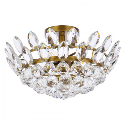 Elegant Flush Mount Light - Brass, L 16" (1105F16BR)