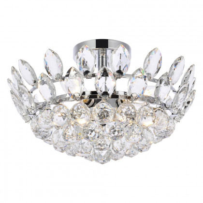 Elegant Flush Mount Light - Chrome, L 16" (1105F16C)