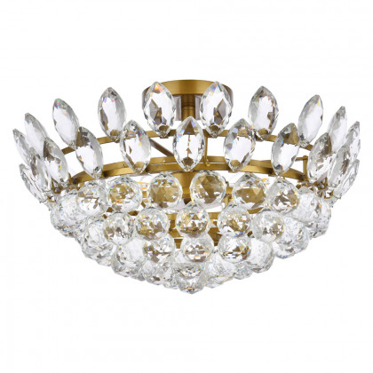 Elegant Flush Mount Light - Brass, L 18" (1105F18BR)