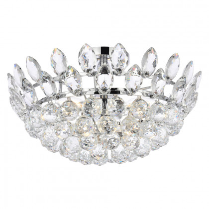 Elegant Flush Mount Light - Chrome, L 18" (1105F18C)