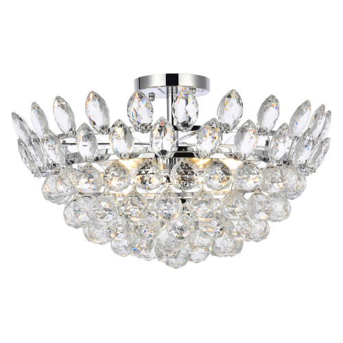 Elegant Flush Mount Light - Chrome, L 20" (1105F20C)
