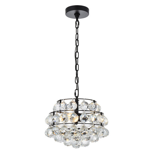 Elegant Pendant Light - Black, L 12" (1106D12BK)