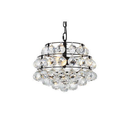 Elegant Pendant Light - Black, L 12" (1106D12BK)