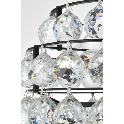 Elegant Pendant Light - Black, L 12" (1106D12BK)