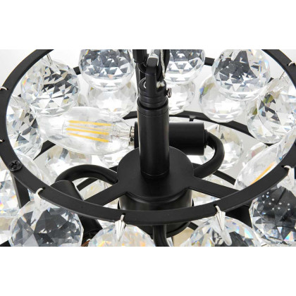 Elegant Pendant Light - Black, L 12" (1106D12BK)