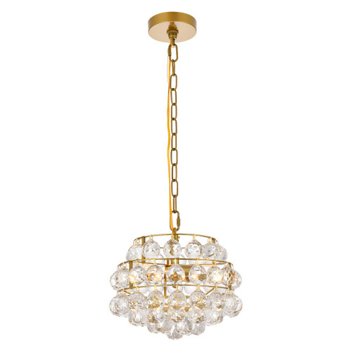 Elegant Pendant Light - Brass, L 12" (1106D12BR)