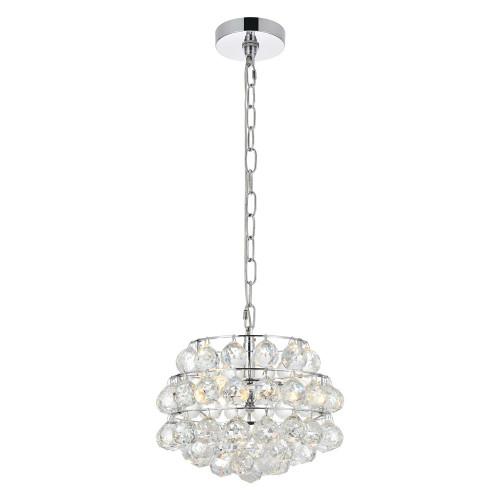 Elegant Pendant Light - Chrome, L 12" (1106D12C)