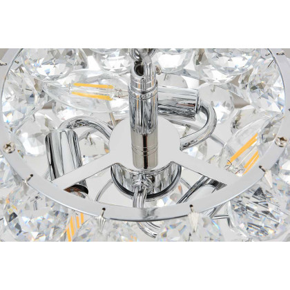 Elegant Pendant Light - Chrome, L 12" (1106D12C)