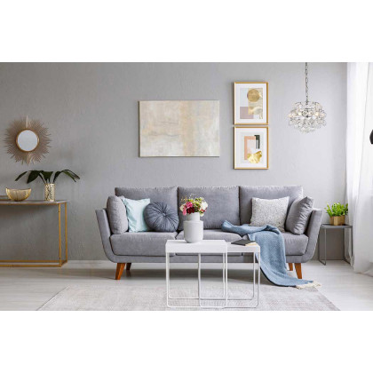 Elegant Pendant Light - Chrome, L 12" (1106D12C)