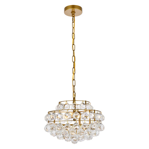 Elegant Pendant Light - Brass, L 14" (1106D14BR)