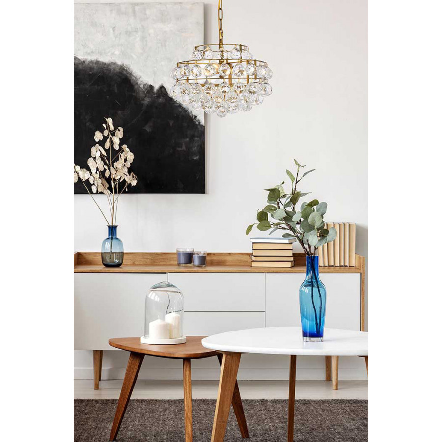 Elegant Pendant Light - Brass, L 14" (1106D14BR)