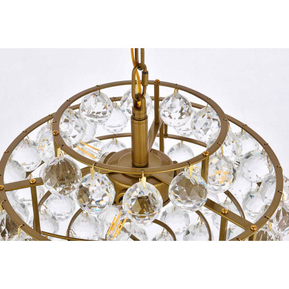 Elegant Pendant Light - Brass, L 14" (1106D14BR)