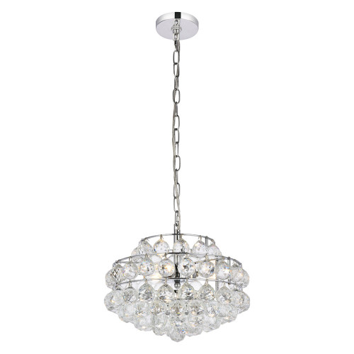 Elegant Pendant Light - Chrome, L 14" (1106D14C)
