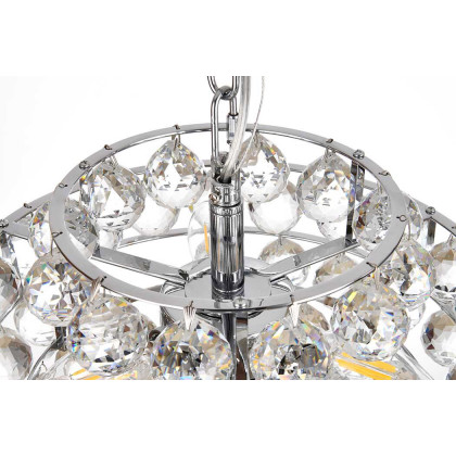 Elegant Pendant Light - Chrome, L 14" (1106D14C)