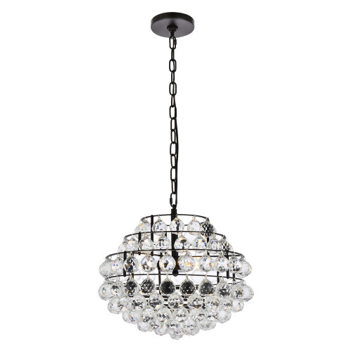 Elegant Pendant Light - Black, L 16" (1106D16BK)