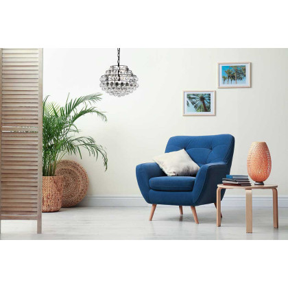 Elegant Pendant Light - Black, L 16" (1106D16BK)