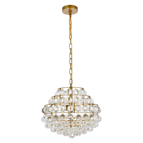 Elegant Pendant Light - Brass, L 16" (1106D16BR)