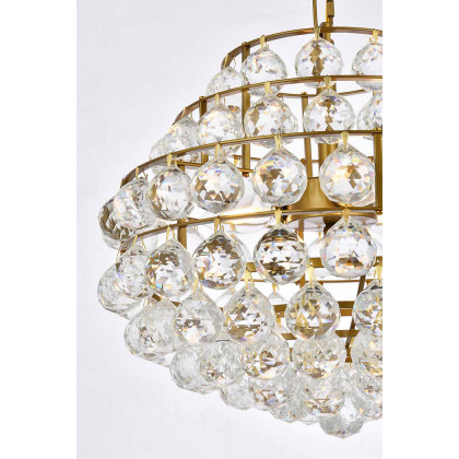 Elegant Pendant Light - Brass, L 16" (1106D16BR)