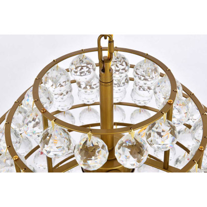 Elegant Pendant Light - Brass, L 16" (1106D16BR)
