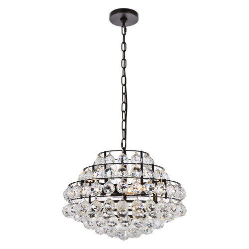 Elegant Pendant Light - Black, L 18" (1106D18BK)