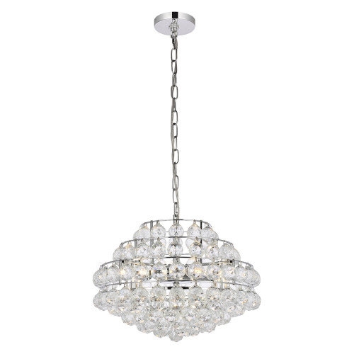 Elegant Pendant Light - Chrome, L 18" (1106D18C)