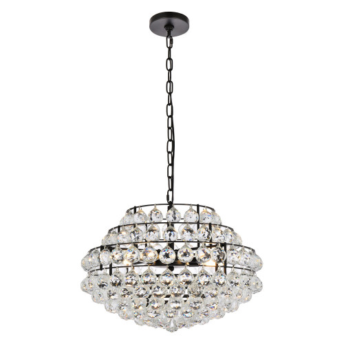 Elegant Pendant Light - Black, L 20" (1106D20BK)
