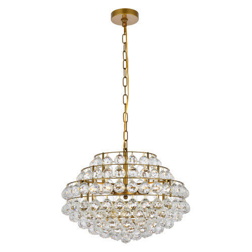 Elegant Pendant Light - Brass, L 20" (1106D20BR)