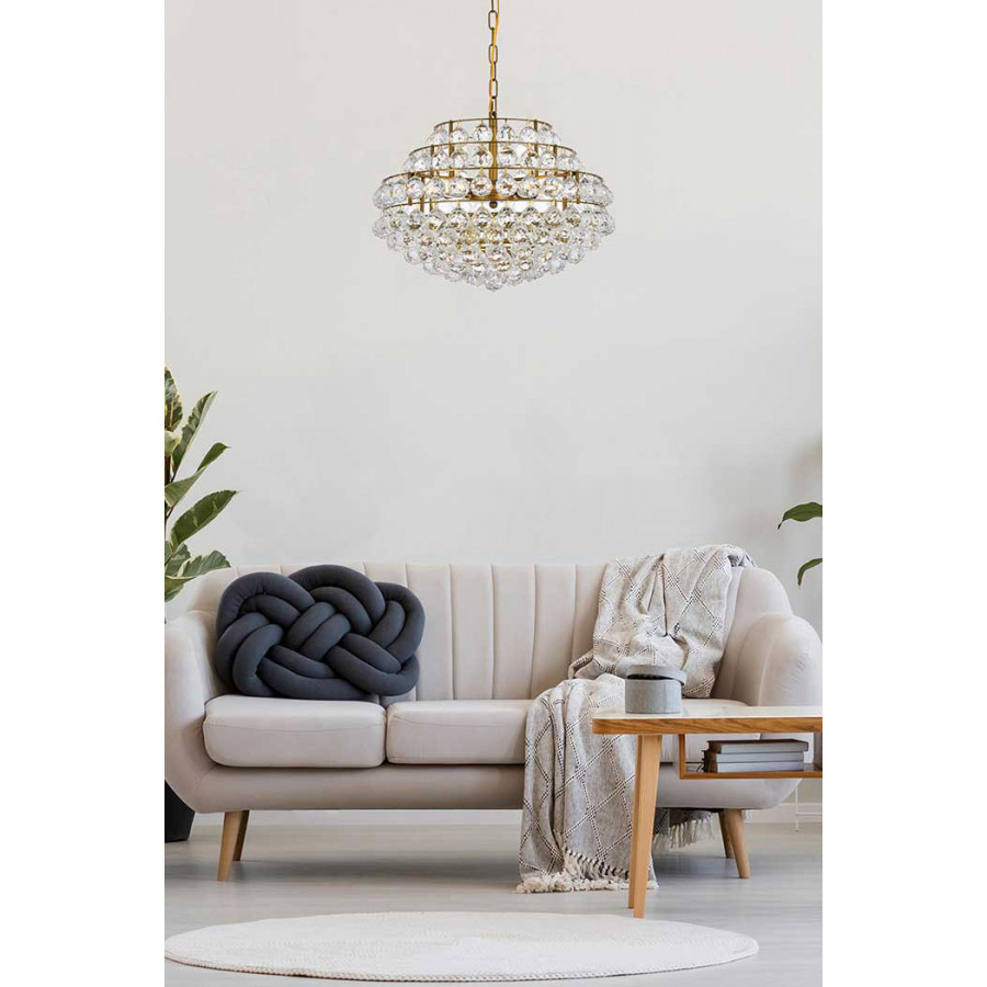 Elegant Pendant Light - Brass, L 20" (1106D20BR)