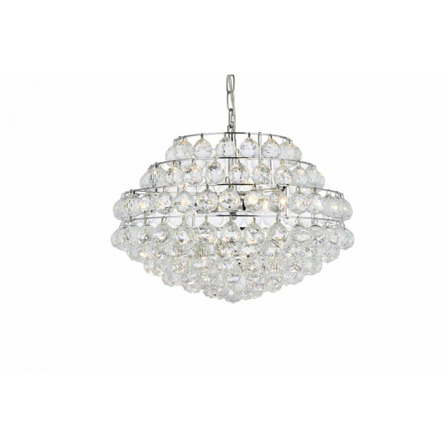 Elegant Pendant Light - Chrome, L 20" (1106D20C)
