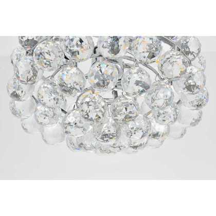 Elegant Flush Mount Light - Chrome, L 12" (1107F12C)