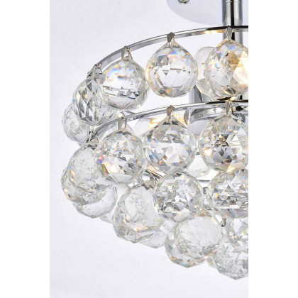 Elegant Flush Mount Light - Chrome, L 12" (1107F12C)