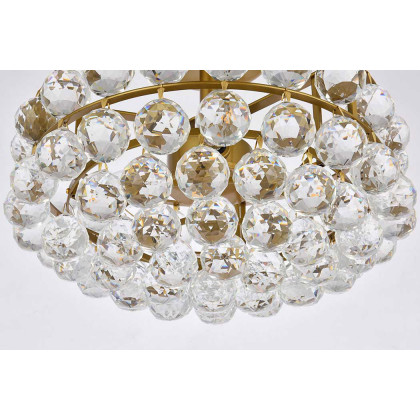 Elegant Flush Mount Light - Brass, L 14" (1107F14BR)