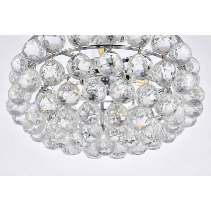 Elegant Flush Mount Light - Chrome, L 14" (1107F14C)