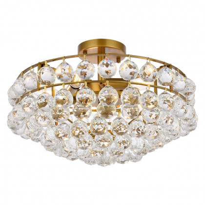 Elegant Flush Mount Light - Brass, L 18" (1107F18BR)