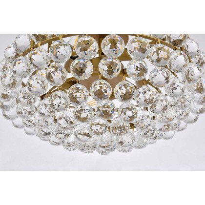 Elegant Flush Mount Light - Brass, L 18" (1107F18BR)