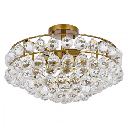 Elegant Flush Mount Light - Brass, L 18" (1107F18BR)